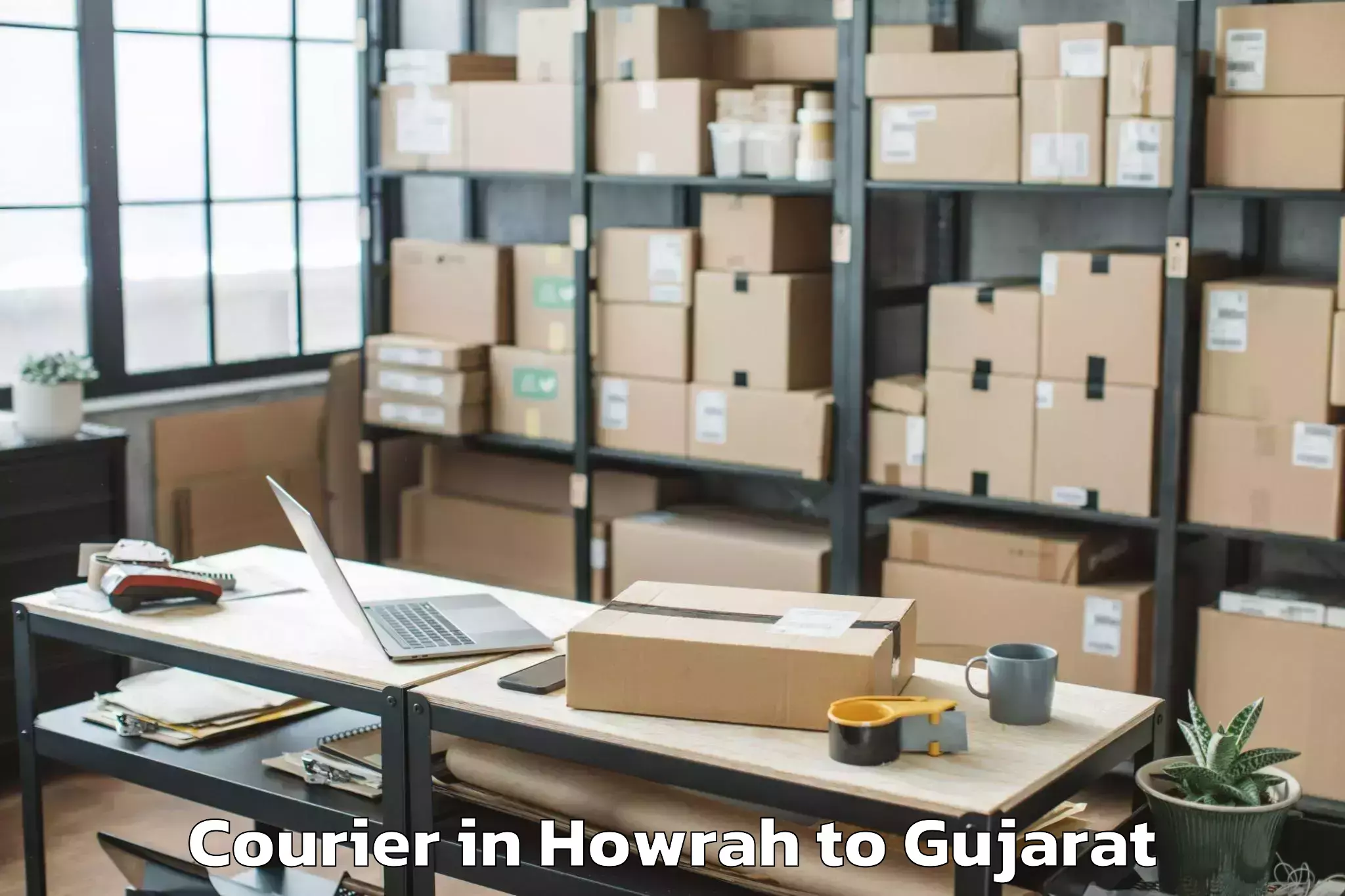 Quality Howrah to Olpad Courier